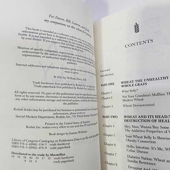 Wheat Belly Lose the Wheat, Lose the Weight, and Find Your Path Back to Health - Picture 6 of 8